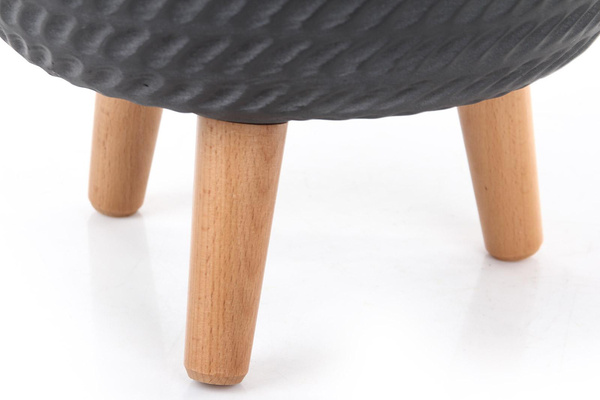 CORDA 22/32 czarna osłonka na drewnianych nóżkach