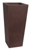 KIAM 35x35/75 donica kwadratowa wysoka brązowa / rust