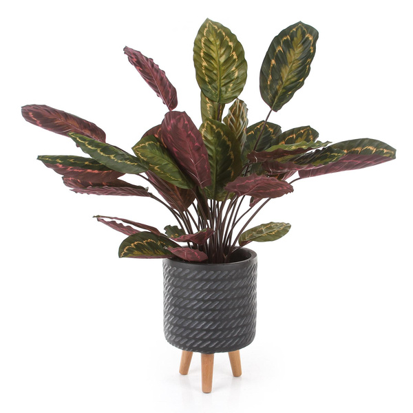 CORDA CYLINDER 24/35 osłonka na drewnianych nóżkach czarna