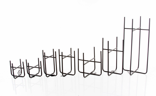 SPARTA 11,5x11,5/16 cm czarny stojak na doniczkę i kwiaty