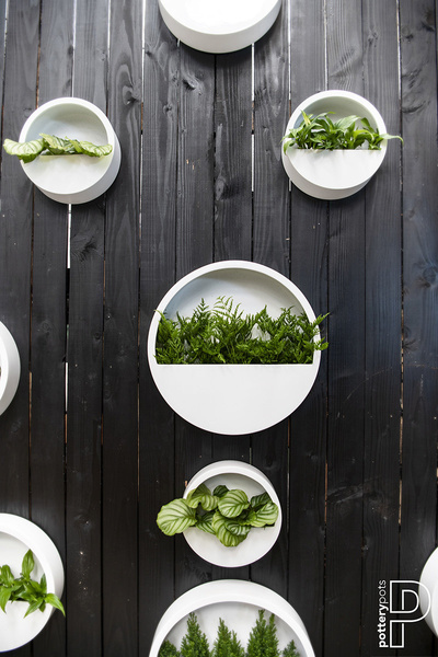 Wally S 40/9 osłonka na ścianę biała z połyskiem wisząca