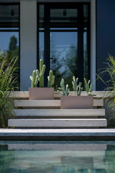 Balcony S 50x20/20 donica kamienna prostokątna taupe