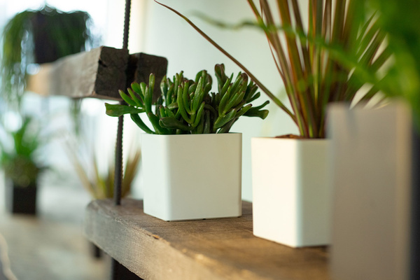 OSLO 11x11/11 doniczka kubik kwadratowa biała