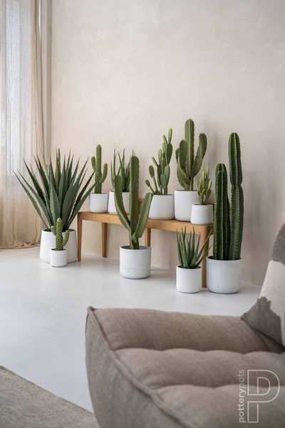 Charlie XL 32/31 złota donica cylindryczna kamienna