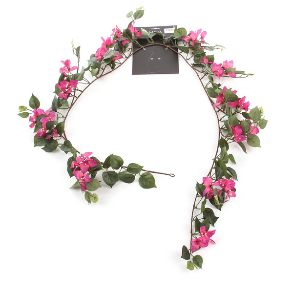 Sztuczna Bugenwilla girlanda pnącze 180 cm różowa