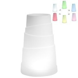 ZAG 31/76 wysoka donica świecąca ledowa RGB multikolor