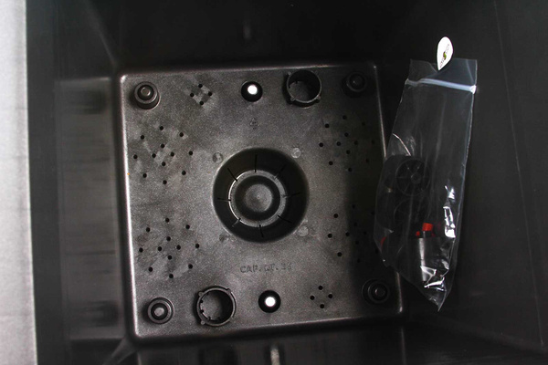 Kebe Quadro 40x40/40 donica na kółkach kwadratowa antracytowa