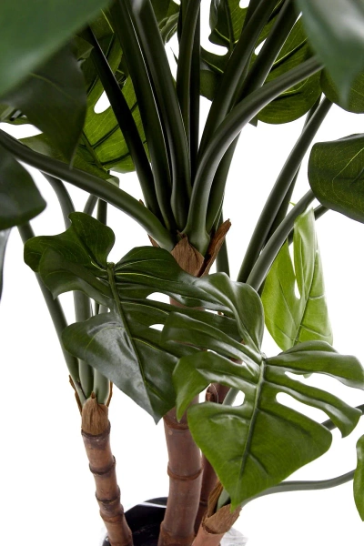 Sztuczna Monstera 140 cm na drewnianych pniach deluxe