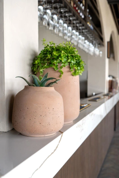 Mahir XL 25/34 rustykalny wazon kamienny antracytowy