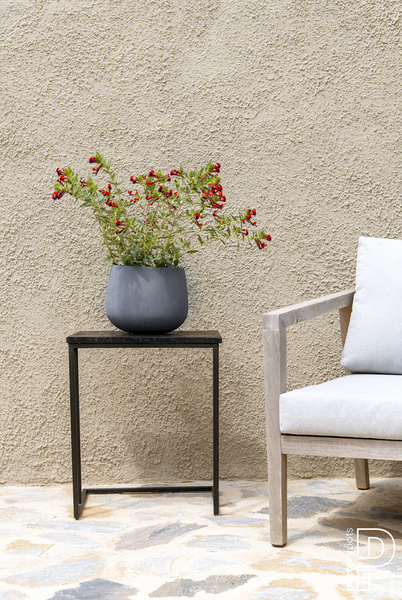 Kevan M 25/21 doniczka kamienna szara