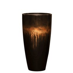 VOGUE sensation 40/75 donica wysoka ręcznie zdobiona pomarańczowo-brązowa