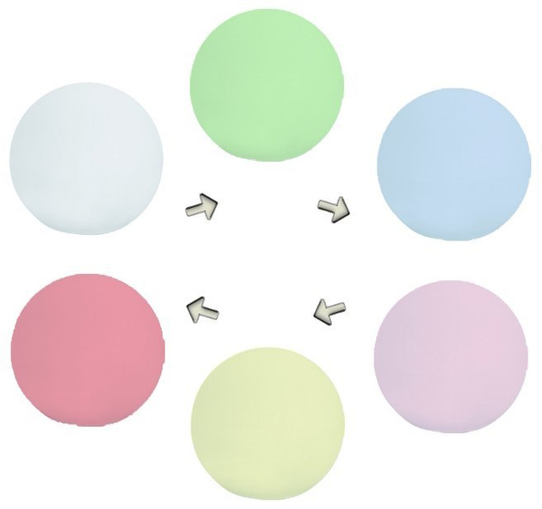 Kula świecąca EOS 60/56 cm LED RGB multikolor