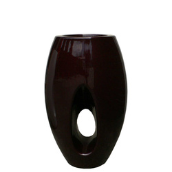 KADABRA 30.5/71 czekoladowa lakierowana donica designerska owalna