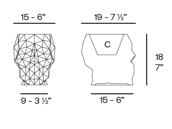 Nano Skull osłonka czaszka camel 15x19/18