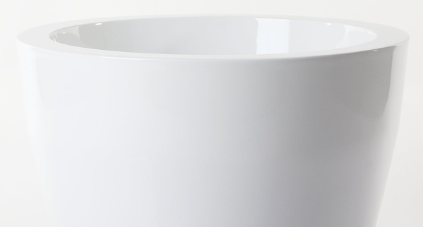 NISCAL 47/43 donica okrągła lakierowana biała