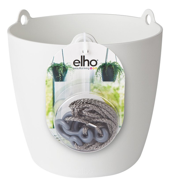 Brussels 18 doniczka wisząca biała