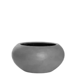 Cora S 47/25 szara płaska i szeroka osłonka kamienna do salonu