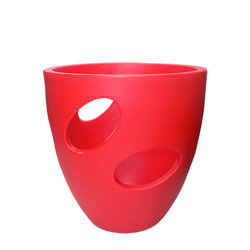 HOLEPOT 60/66 dziurawa donica czerwona dekoracyjna