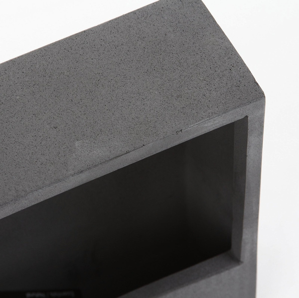 Jack Wally XS 30x30x9 designerska doniczka na ścianę kwadratowa szara kamienna