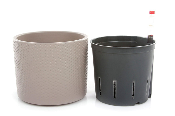 Zestaw do hydroponiki 13/12 Era 15 taupe wytłaczana