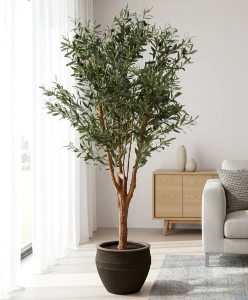 Athena S 28/24 doniczka w śródziemnomorskim stylu umber brown