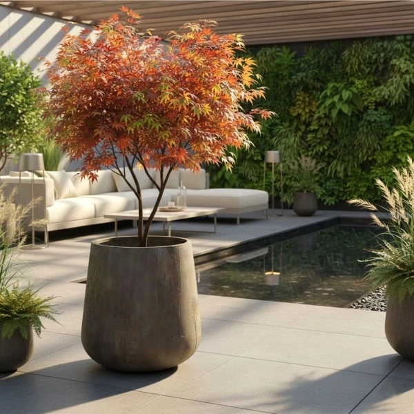 PAX M 46/46 kamienna donica do salonu ostryga Imperial Brown