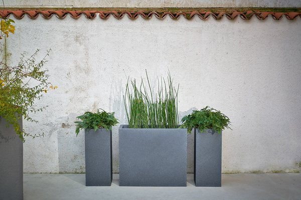 KUBE CASETTA HIGH 100x40/70 donica prostokątna wysoka granitowa