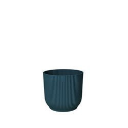 Vibes Fold Round 14 okrągła doniczka w paski niebieska / deep blue