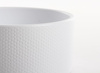 ERA BOWL 22/10 wytłaczana doniczka cylindryczna płaska biała