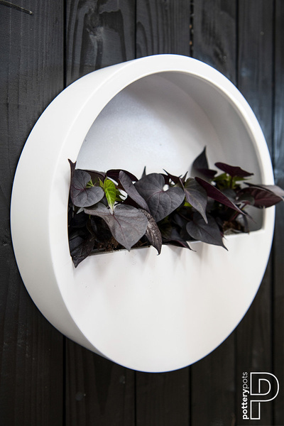 Wally S 40/9 osłonka na ścianę biała z połyskiem wisząca