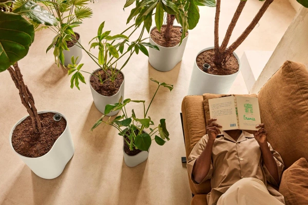 Eden Aquacare Low 40 niska donica owalna biała linen white system samonawadniający