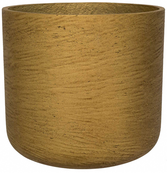 Charlie XL 32/31 złota donica cylindryczna kamienna