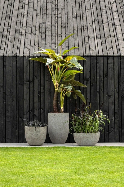 Mt. Hayes L 52/75 wysoka donica kamienna szarobrązowa dioryt