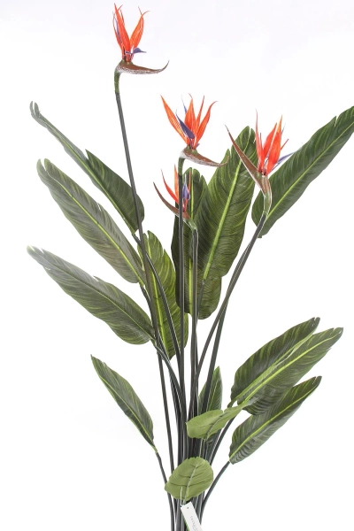 Sztuczna Strelicja rajski ptak z kwiatami 150 cm