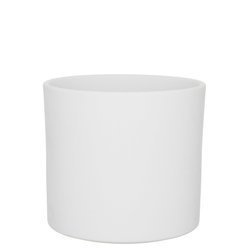 ERA 19/17 doniczka ceramiczna walec jasnoszara