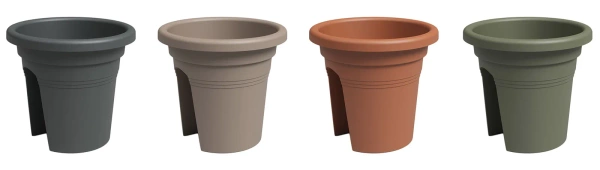 Venezia Balcony 30 balkonowa zielona doniczka na poręcz