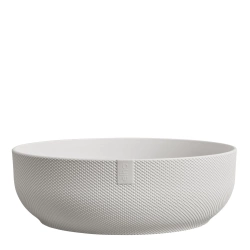 Jazz Bowl 28 biała misa wytłaczana silky white