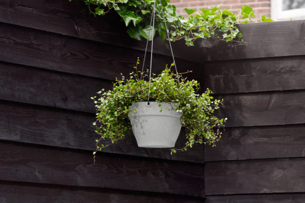 Vibia Hanging Basket 26 doniczka wisząca popielata living concrete
