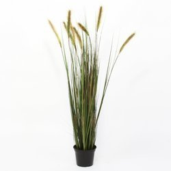 Sztuczna trawa z kłosami Foxtail 120 cm zielona