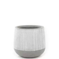 Pax M 40/36 donica prążkowana szara w białe paski