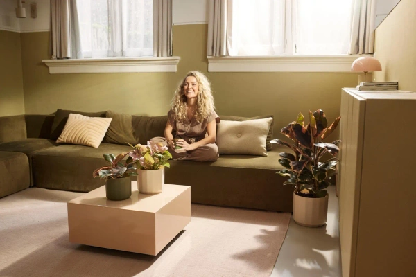 Facet 26 duża osłonka geometryczna zielona herbata