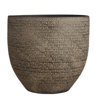 Carrie 39/36 donica ceramiczna brązowa tekstura
