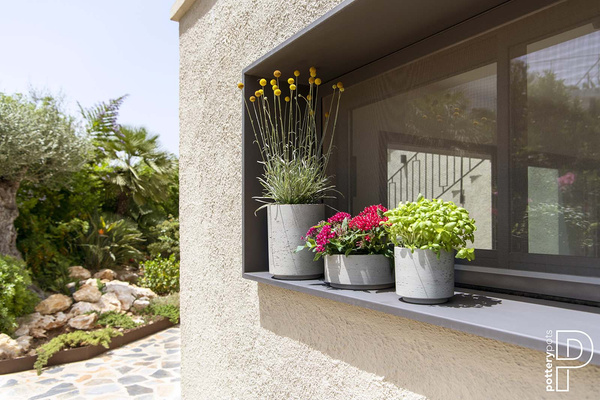 Novi M 18/15 osłonka cylindryczna kamienna szara