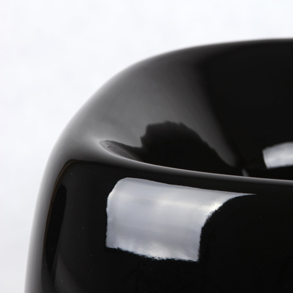 ORGANIC SQUARE 51x46/40 nowoczesna donica czarna lakierowana