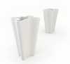 BYE-BYE 60x55/100 designerska donica biała lakierowana z połyskiem