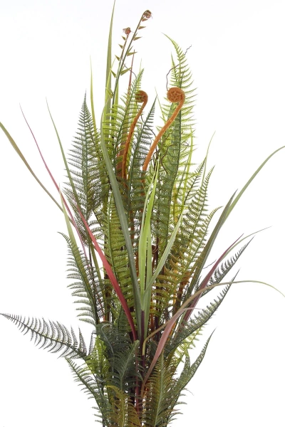 Sztuczna Paproć/trawa mix 110 cm zielono-brązowa