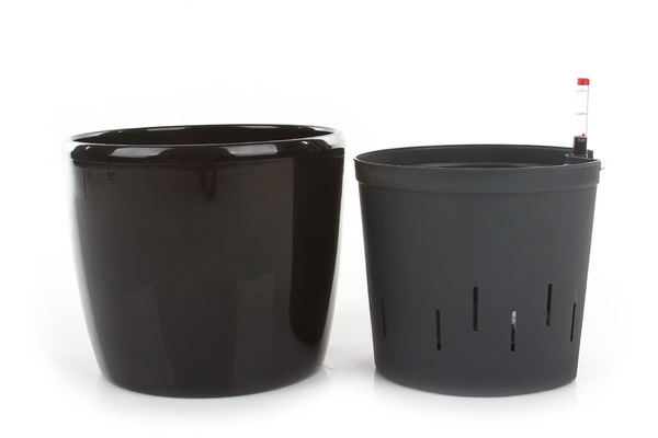 Zestaw do hydroponiki 22/19 Venus osłonka ceramiczna czarna z połyskiem