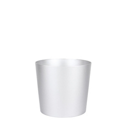 FLORI DUO 42 cm donica okrągła srebrna