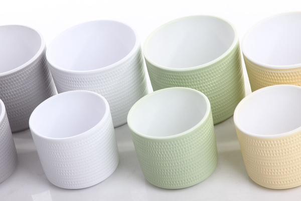 SWING 12,5/11 doniczka cylindryczna jasnoszara