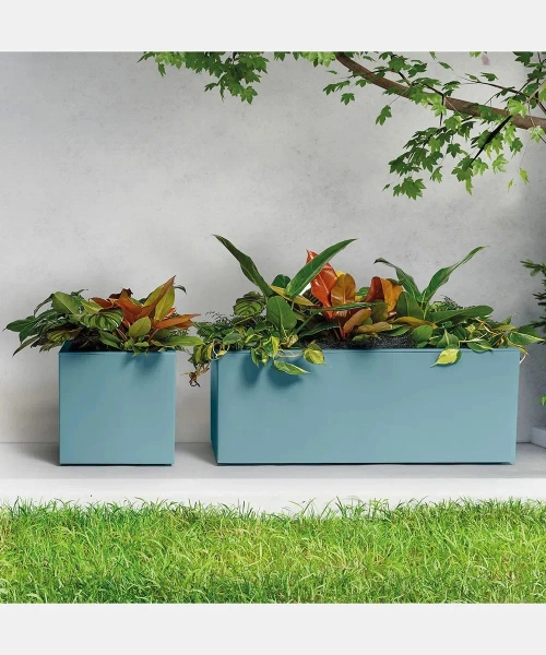 Kebe Casetta 100x40/40 donica na kółkach prostokątna agua